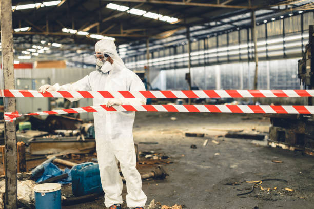 Professional Biohazard technician working in Marstons Mills, MA